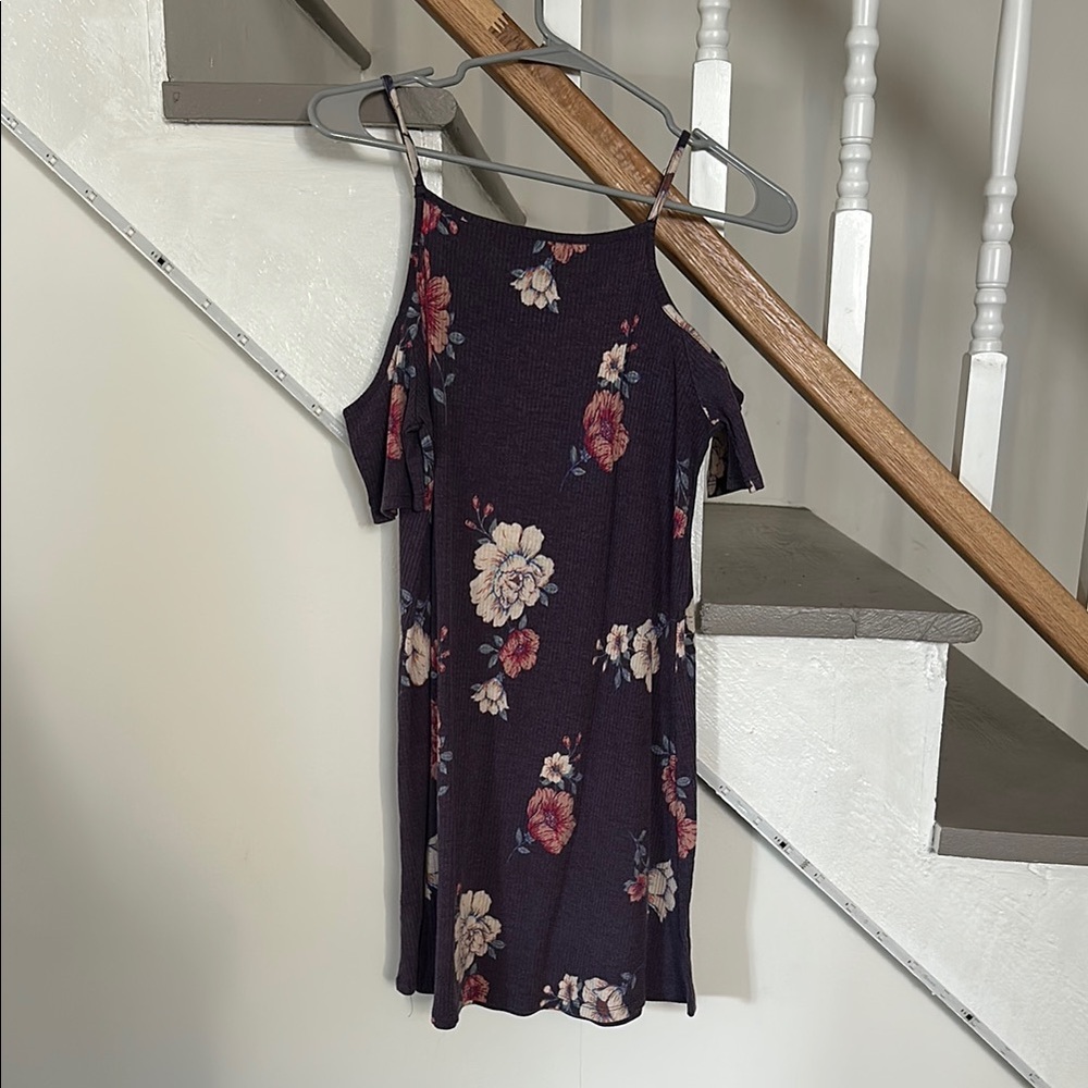 Floral Cold Shoulder Dress